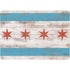 Chicago Flag Dark Wood Surface Laptop Studio Skin